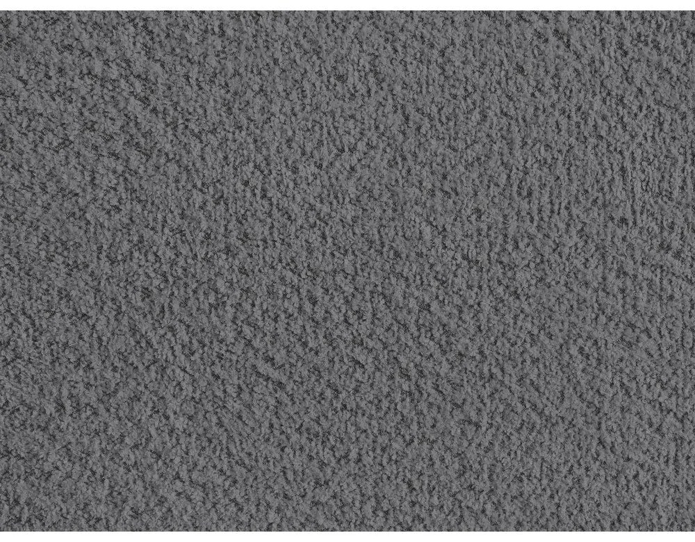 Tmavosivá čalúnená dvojlôžková posteľ s úložným priestorom/bez čela s roštom 160x200 cm Inera – Bobochic Paris