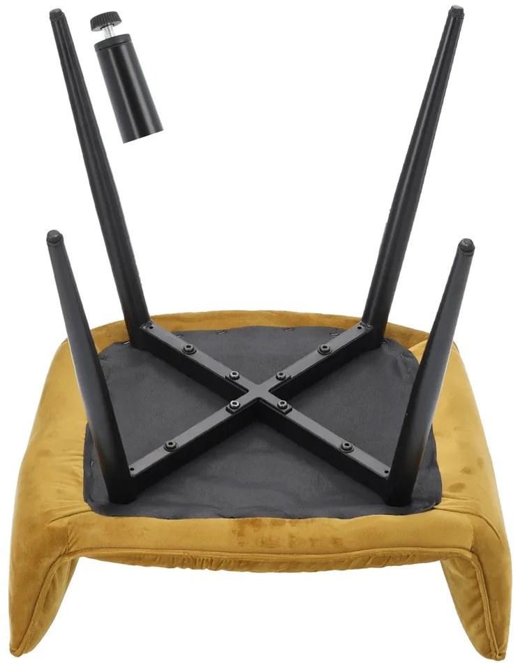 GARDEN LINE Zamatové kreslo GardenLine Farba: bežová