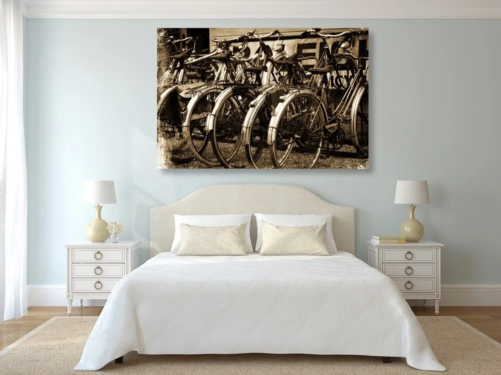 Obraz historické bicykle