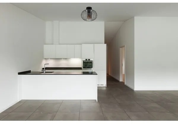 Prisadený luster CORRINI 1xE27/60W/230V pr. 25 cm čierna/šedá