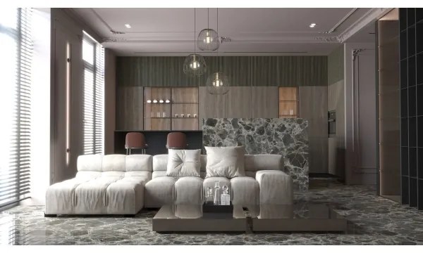 Luster na lanku BELL 3xG9/12W/230V čierna/zlatá