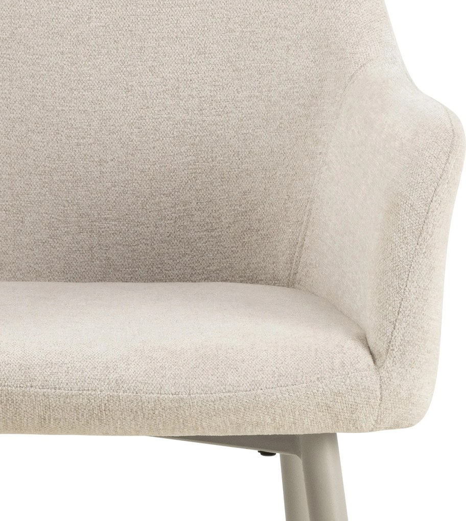 VERA Béžové (tkanina Apia 453)/béžový rám – MODERNÁ ČALÚNENÁ KRESLOVÁ STOLIČKA DO OBÝVAČKY/JEDÁLNE LOFT