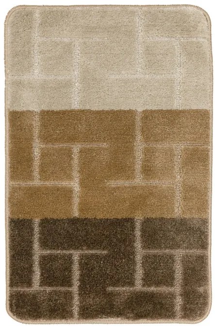 Sada kúpeľňových koberčekov TERAMO béžová / hnedá