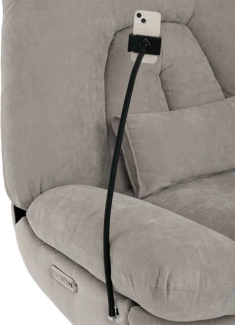 Polohovacie kreslo béžové, elektrické TV-7081 LAN2