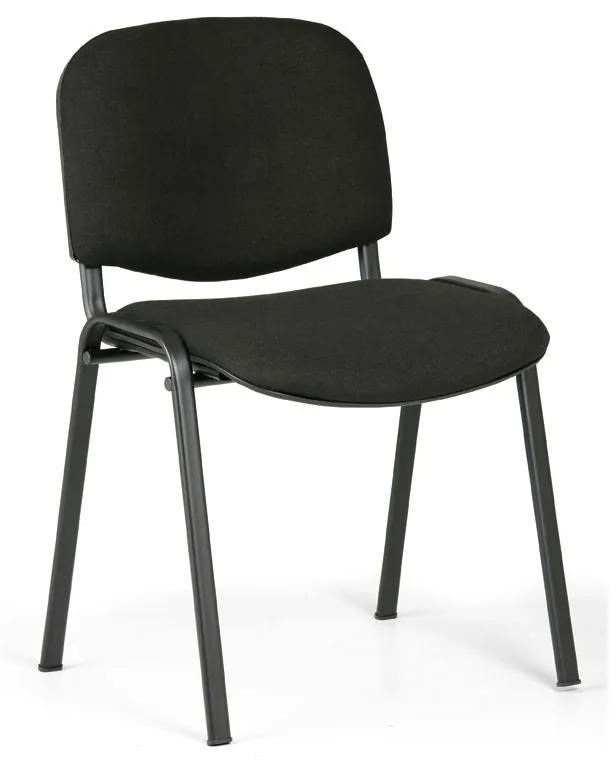 Konferenčná stolička VIVA 3+1 ZADARMO, čierna