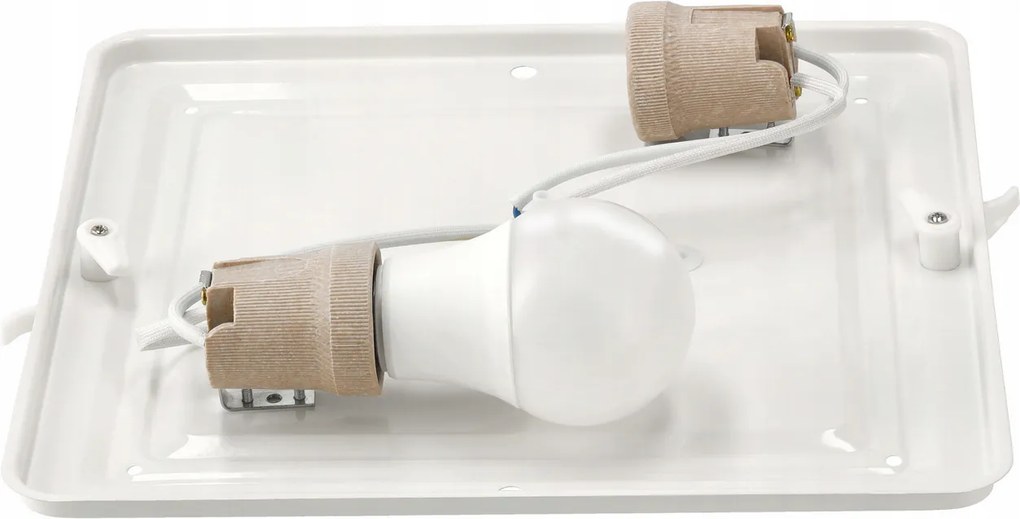 ECOLIGHT LED stropné svietidlo 2xE27 + 2x žiarovka Philips E27 10W