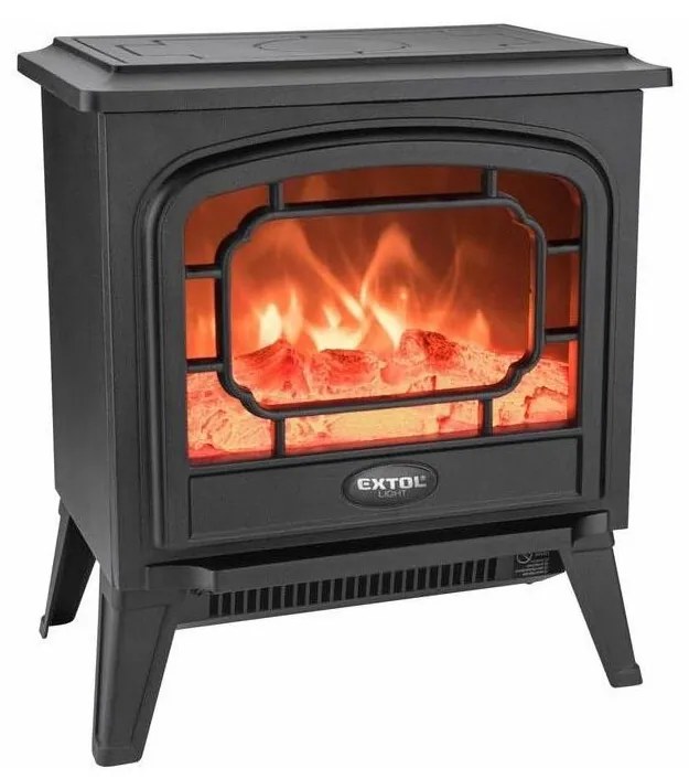 Extol - LED Elektrický krb s vykurovaním LED/1800W/230V 40,6x35,5 cm