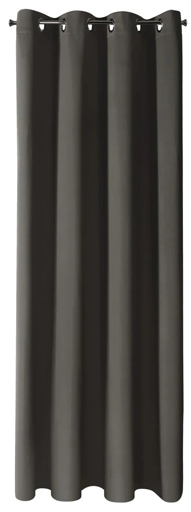 ZATEMŇOVACÍ ZÁVES NA KRÚŽKOCH BLACKOUT 135X250 CM TMAVOHNEDÁ