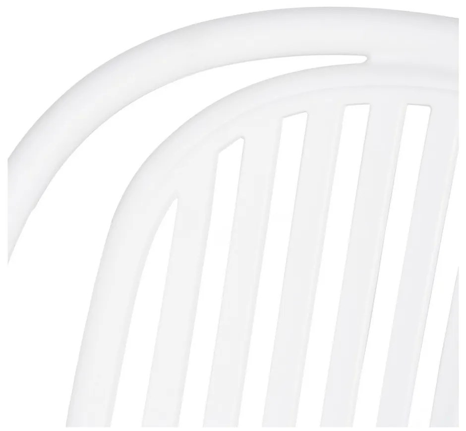 Biela plastová jedálenská stolička Alia – Ixia