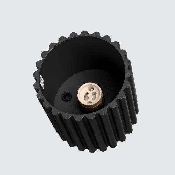 Sollux  SL.1784 - Bodové svietidlo AURA 1xGU10/10W/230V 10 cm čierna