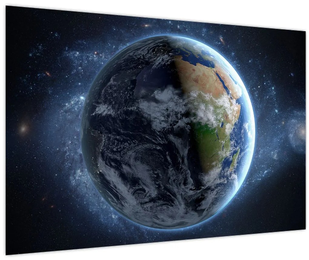 Obraz - Pohľad z Vesmíru (90x60 cm)
