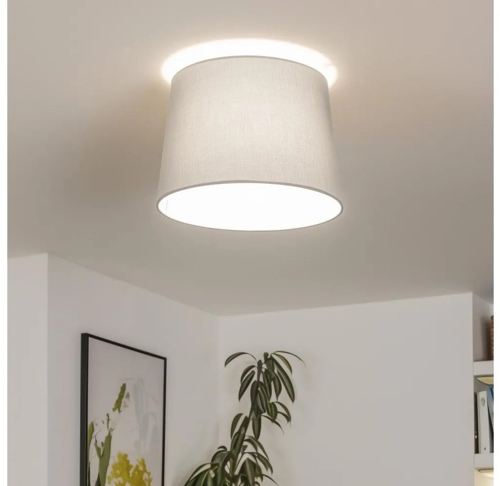 Brilagi - LED prisadené stropné svietidlo CERIA 1xE27/40W/230V priemer 30 cm sivá