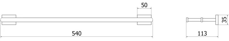 Mexen príslušenstvo, ARNO kúpeľkový držiak, čierna, 7020725-70