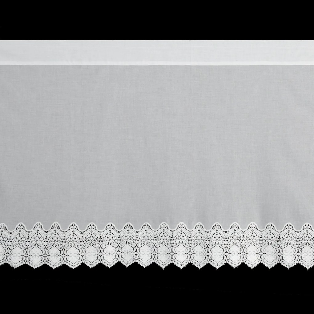 KRÁTKA ZÁCLONA NA PÁSKE SOLA 150X70 CM BIELA