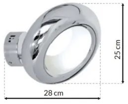 LED Nástenné svietidlo MERCURIO 1xLED/12W/230V