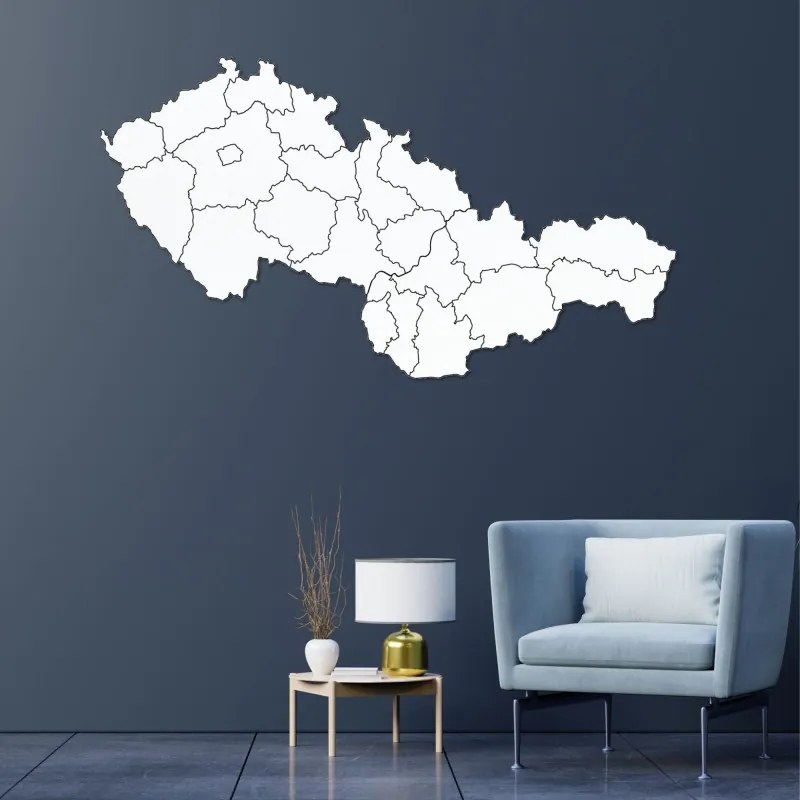 Veľká drevená mapa Slovensko a Česko | SENTOP M011