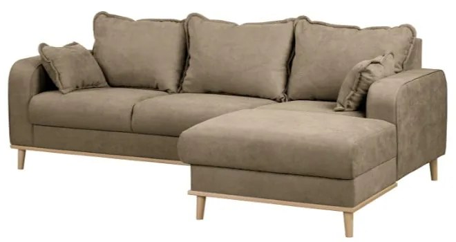 Svetlohnedá rohová pohovka (pravý roh) Beata - Ropez