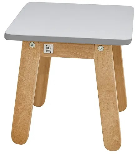 Sivá detská stolička WOODY GREY