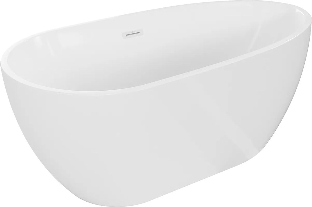 Mexen Eos vaňa voľne stojaca 150 x 75 cm, biela, prepad biely 52471507500