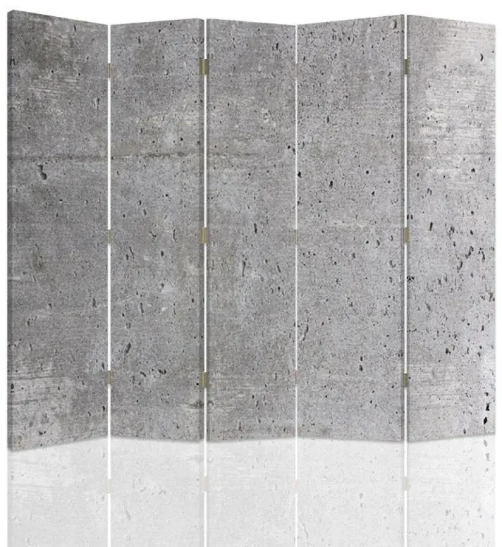 Gario Paraván Textúra betónu Rozmery: 180 x 170 cm, Prevedenie: Otočný paraván 360°