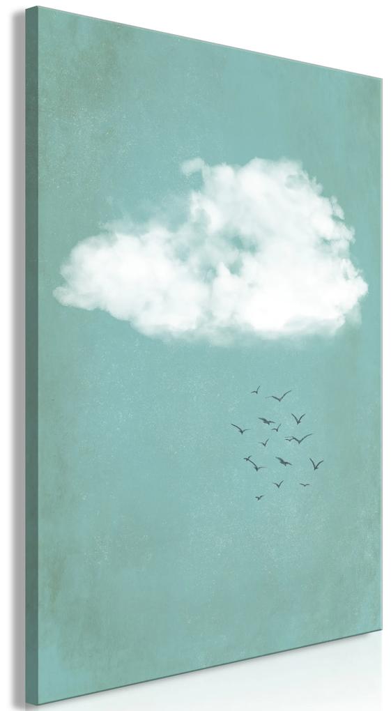 Artgeist Obraz - Cumulus and Birds (1 Part) Vertical Veľkosť: 40x60, Verzia: Na talianskom plátne