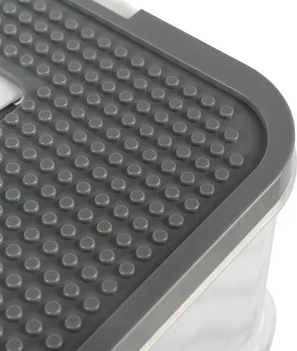 KRUZZEL Box na stavebnicu so 4 úrovňami - organizér na hračky - Kruzzel