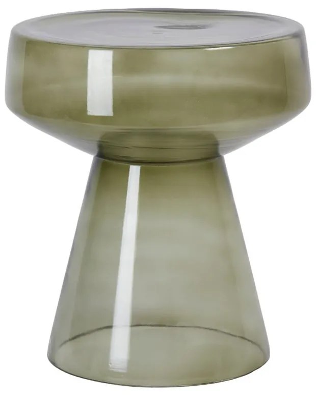 Sklenený okrúhly odkladací stolík ø 37 cm Dakwa – Light &amp; Living