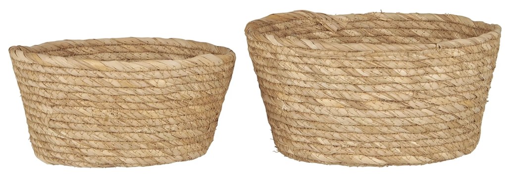Ib Laursen Úložný kôš Natural Seagrass – sada 2 ks