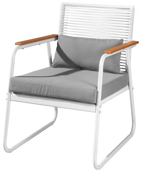 Livarno home Záhradná sedacia súprava, 4-dielna, biela (850000464)