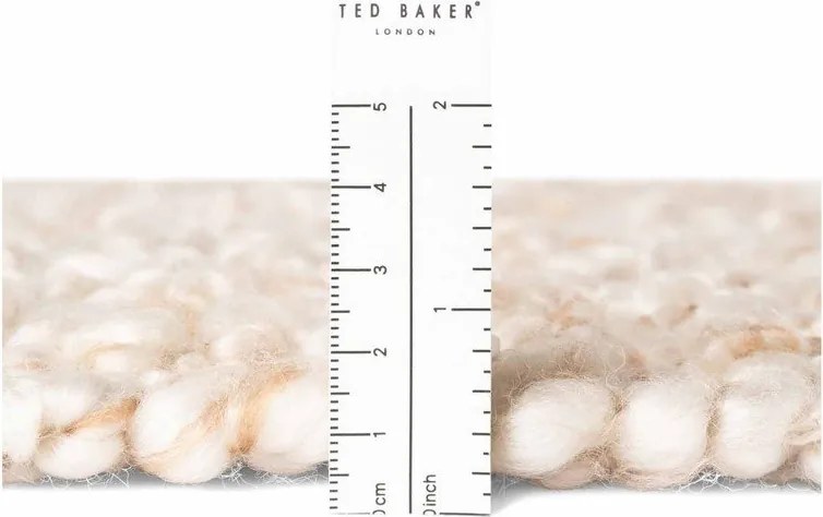 Krémový ručne tkaný behúň z materiálu buklé 80x200 cm Notting Hill Portobello – Ted Baker