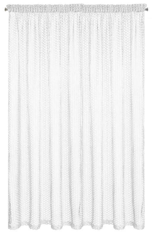 Biela záclona na páske AIDEN 300x270 cm