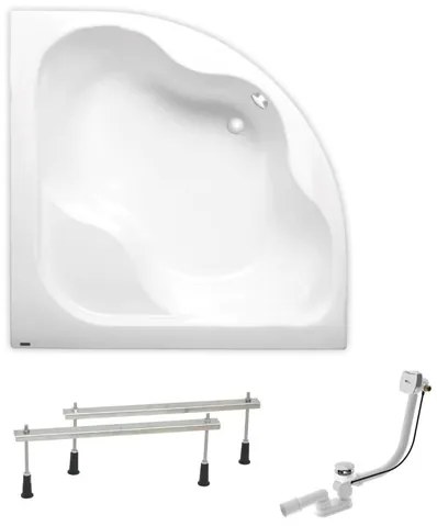 Rohová vaňa Laguna Samanta Plus 140x140 cm akrylát ľavá aj pravá SIKOSM1400APN