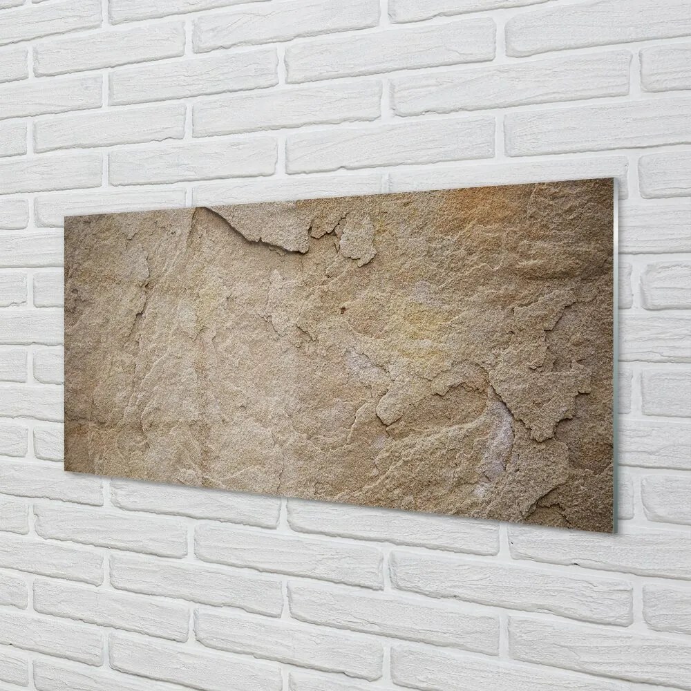 Obraz na skle Kamenná stenová štruktúra 100x50 cm