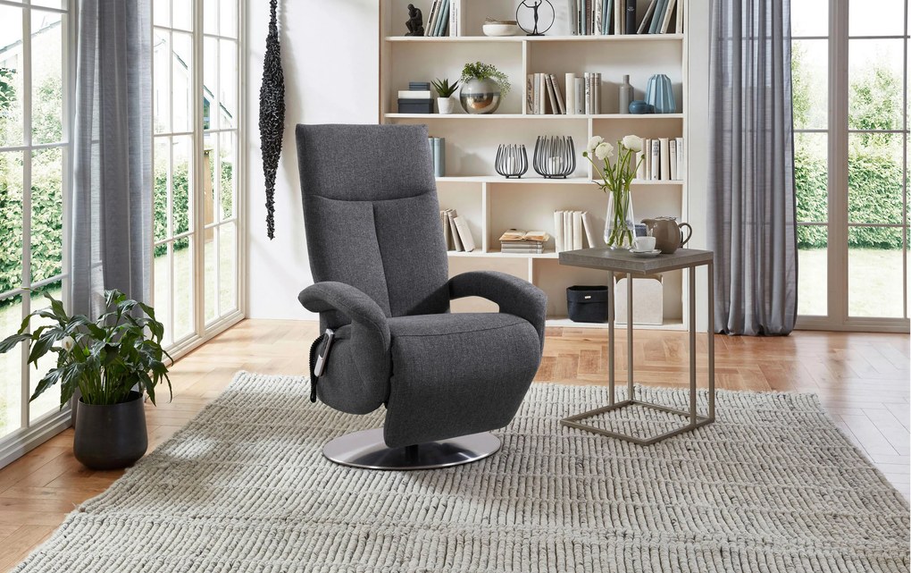 XXXLutz RELAXAČNÉ KRESLO, textil, antracitová Sit & More - Online Only obývacie izby - 000144006317