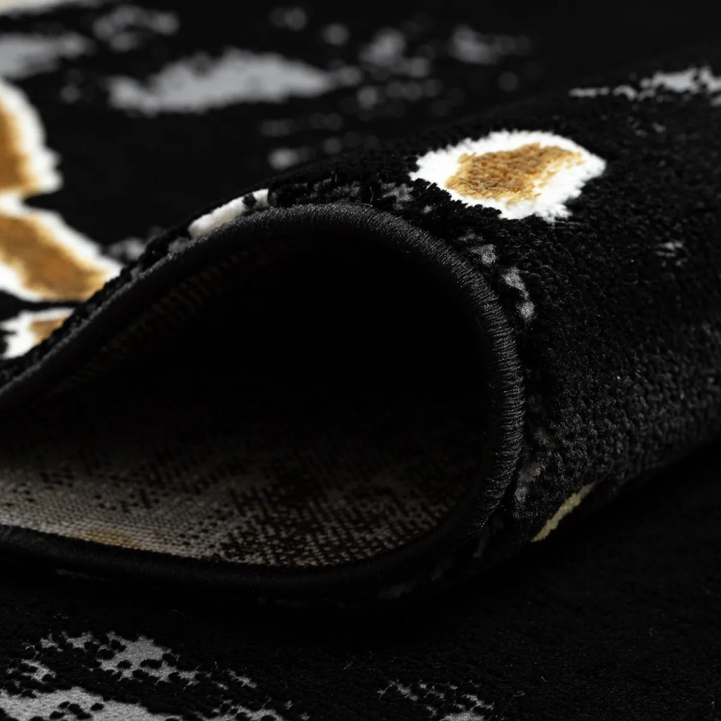 Kusový koberec Allure 1967 black/gold, 80x150, čierna, kancelária, Dywany Łuszczów