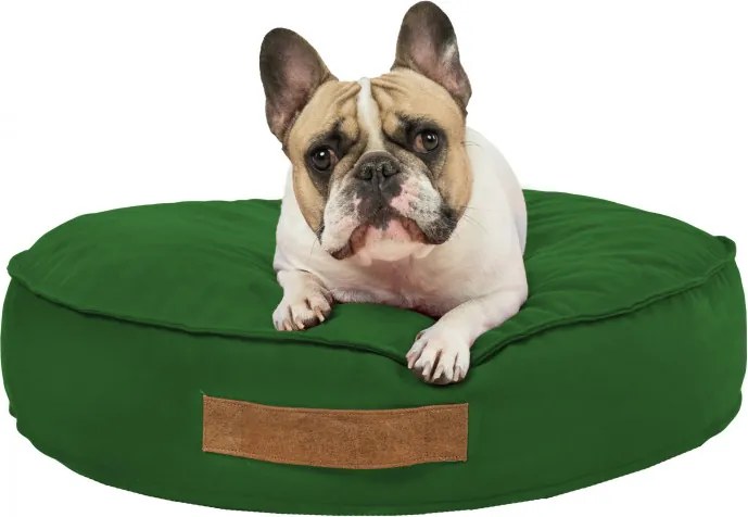 INTERMEDIC SK Okrúhly peliešok pre psa z plyšu s ortopedickou penou Farba: Zelená, Veľkosť: Priemer - 60 cm