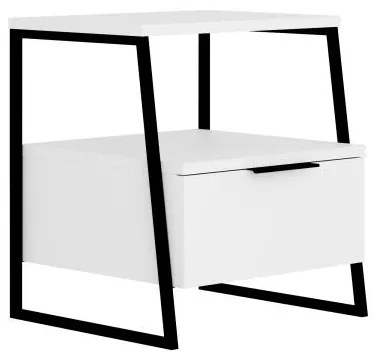 Noční stolek Houseland Pal bílý