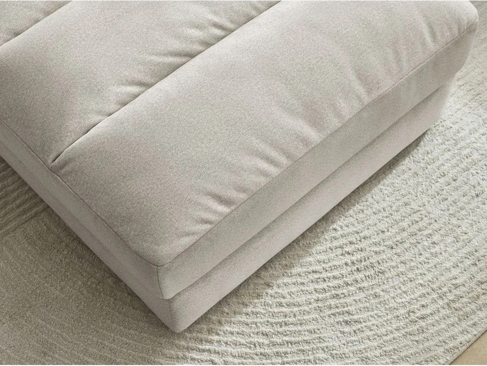 Béžová zamatová podnožka Sierra – Bobochic Paris