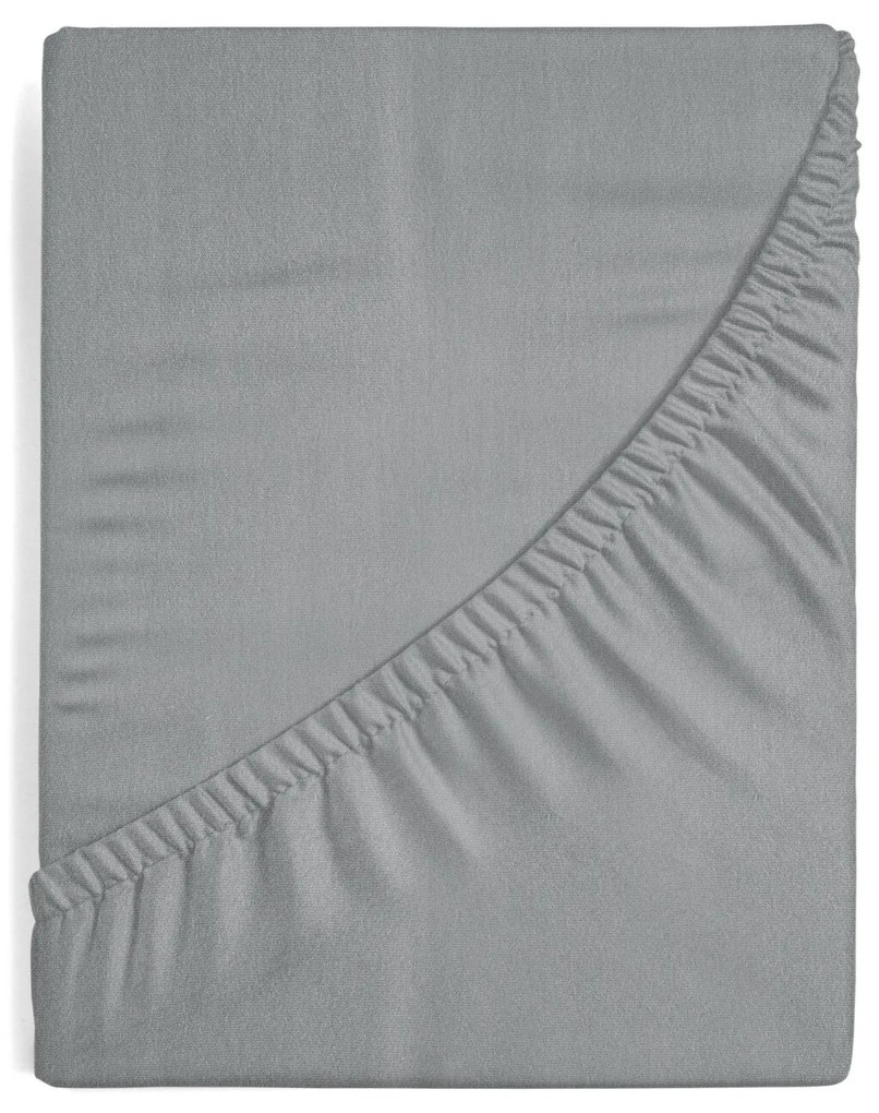 JERSEY PRESTIERADLO 120X200 CM, VÝŠKA 25 CM SIVÉ