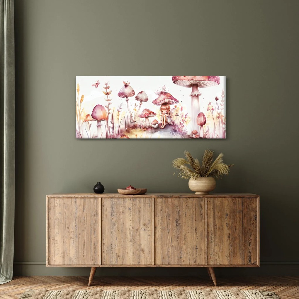 Obraz - Ružová víla (120x50 cm)