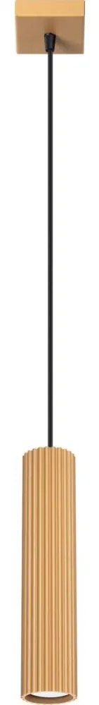 Sollux SL.1554 - Luster na lanku KARBON 1xGU10/10W/230V zlatá