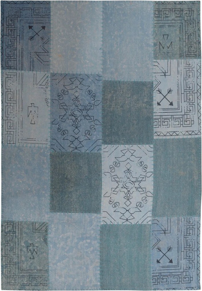 XXXLutz PLOCHO TKANÝ KOBEREC, 120/170 cm modrá, viacfarebná Kayori - Online Only bytové doplnky - 005937174201