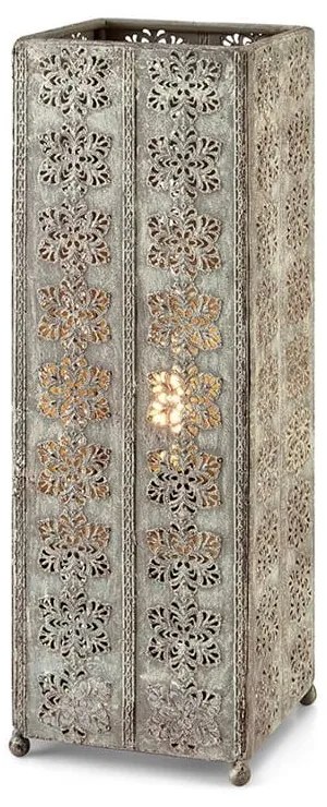 Sivá stolová lampa Markslöjd Agra, výška 33,5 cm