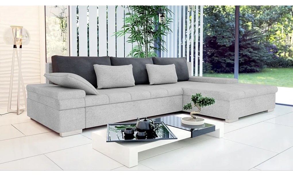 Rohová sedacia súprava Kanton Premium, Dostupné poťahy: Uttario Velvet 2951 + Uttario Velvet 2951 + Magic Velvet Pik 2225, Strana: pravá