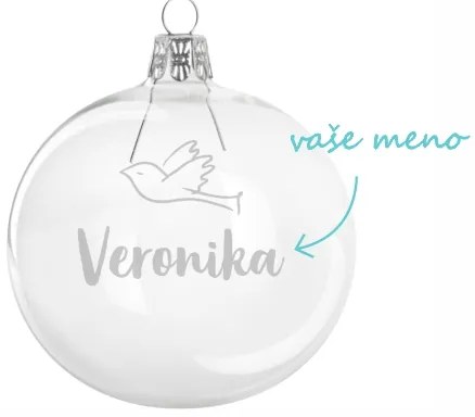 Pieskovaná banka Holubica s menom 8 cm