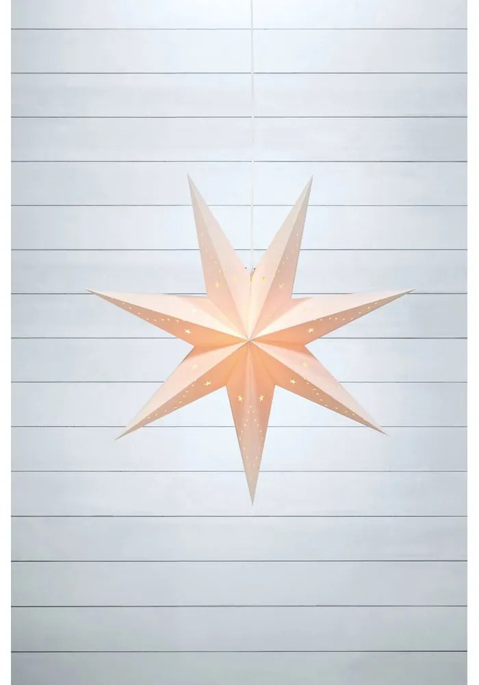 Biela závesná vianočná svetelná dekorácia Saturnus – Markslöjd