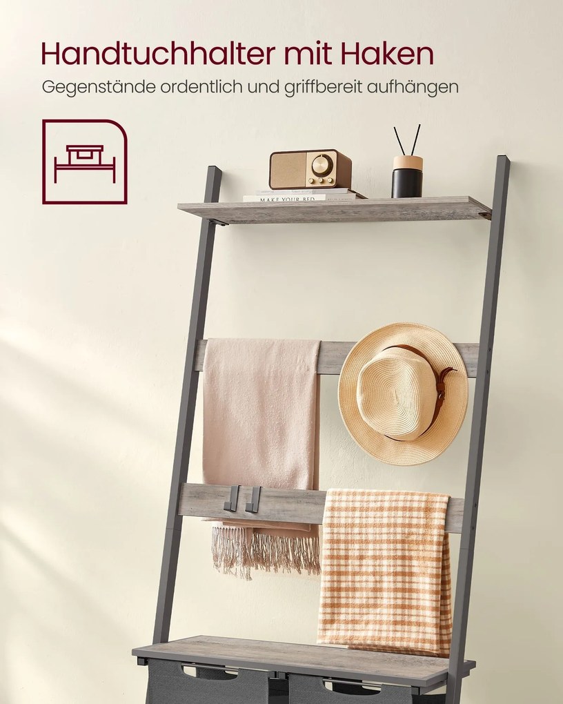 VASAGLE Kôš na bielizeň 92 l SONGMICS BLH221 Farba: sivá