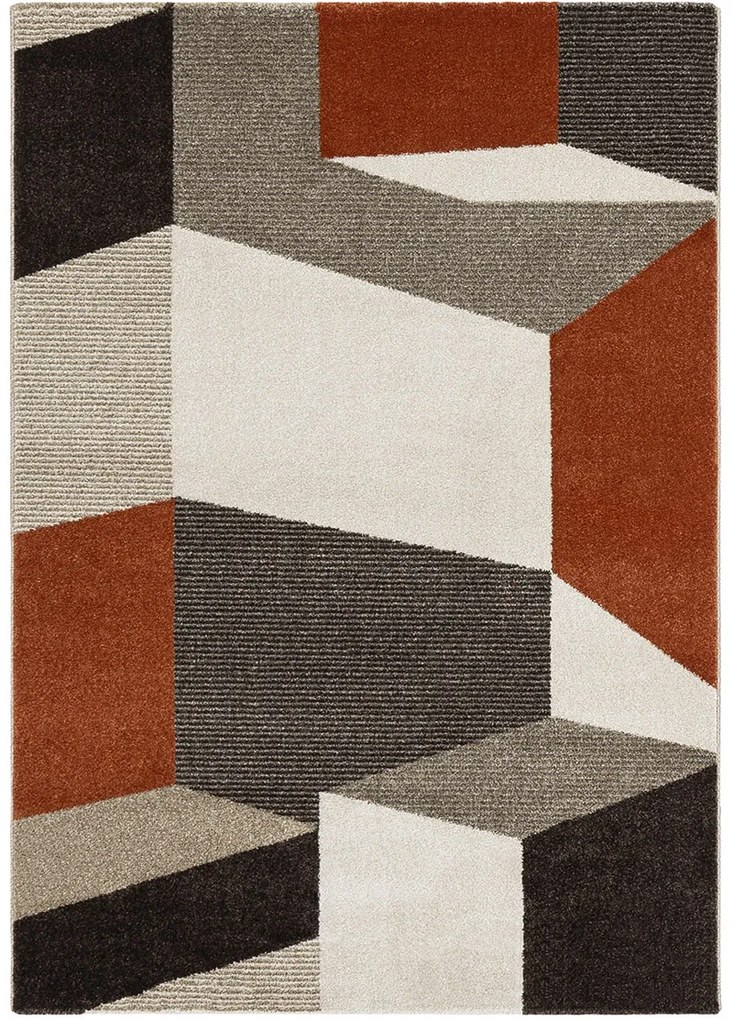 Koberce Breno Kusový koberec LARA E543A-FTC37 Beige-Terra, viacfarebná,140 x 200 cm