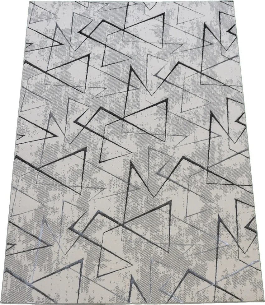 Koberec Esprit 3608 GREY – sivý so vzorom, 100% polyester Rozmer: 140x190 cm
