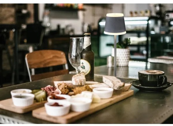 Globo 58433G - LED Stmievateľná stolná lampa RIDLEY LED/4,6W/3,7V 3000K šedá